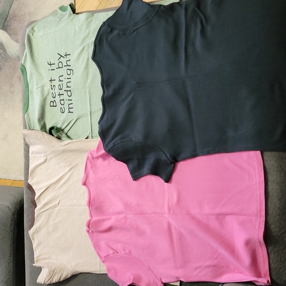 Various Tops with writing sz Large - Picture 2 of 6